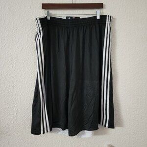 Adidas Houston Rockets Black & White Basketball Shorts Men's Size 3XL NWT